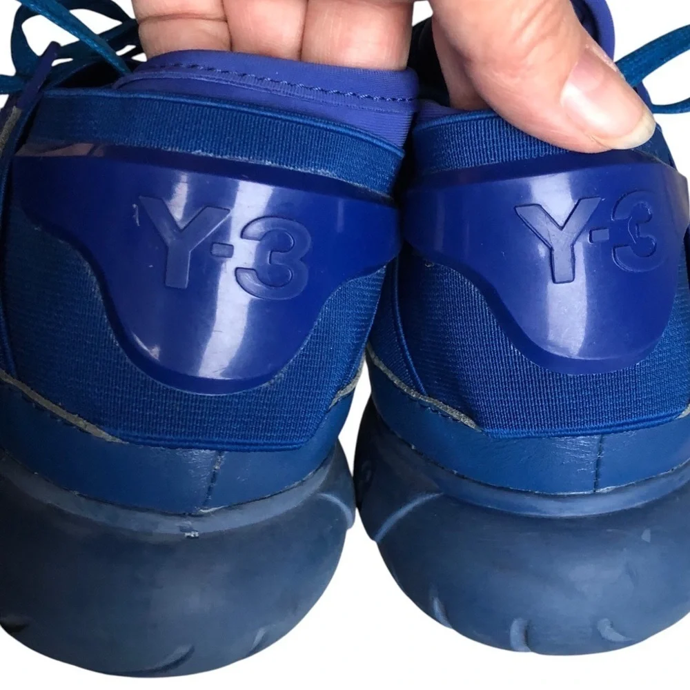 Y-3 Qasa High Yohji Yamamoto Blue Sneakers Mens 5.5